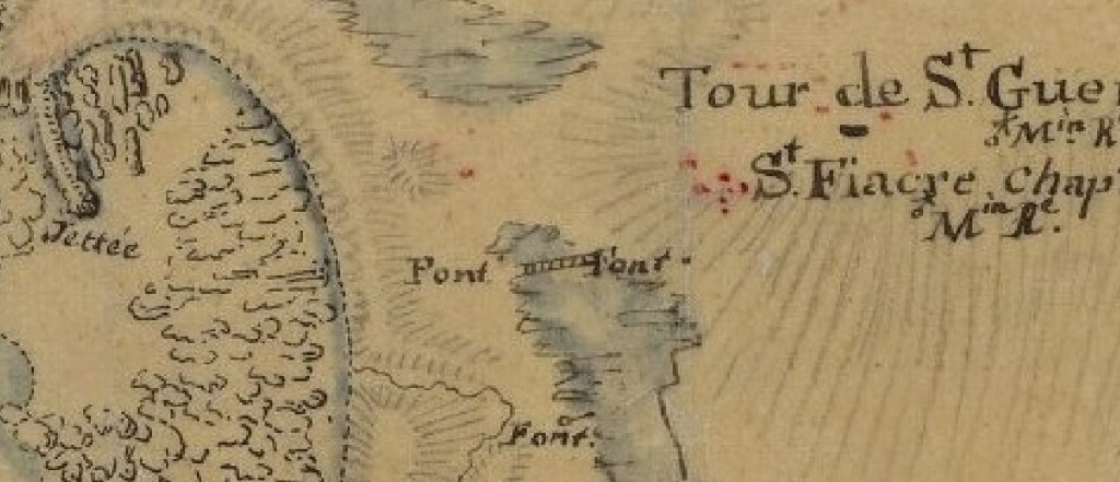 Carte Pointe de Penmarc'h 1771-1785 : 