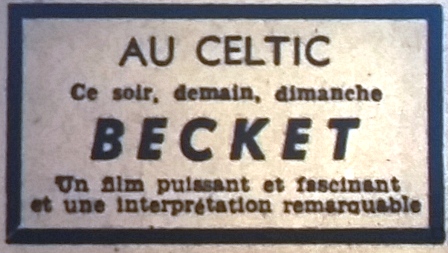 Celtic, tél 1965 09