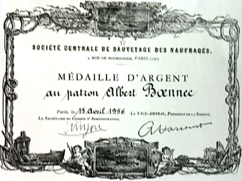 Médaille du sauvetage, Albert Boênnec, Mouez 46